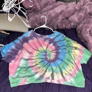 PINK Victoria's Secret Tie Dye Cropped Sweatshirt